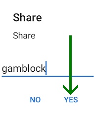 Enter gamblock